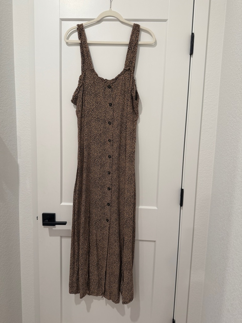 Brown Button-Front Women's Sundress